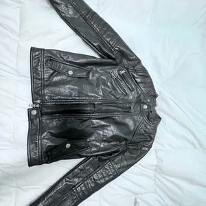 Faux leather jacket